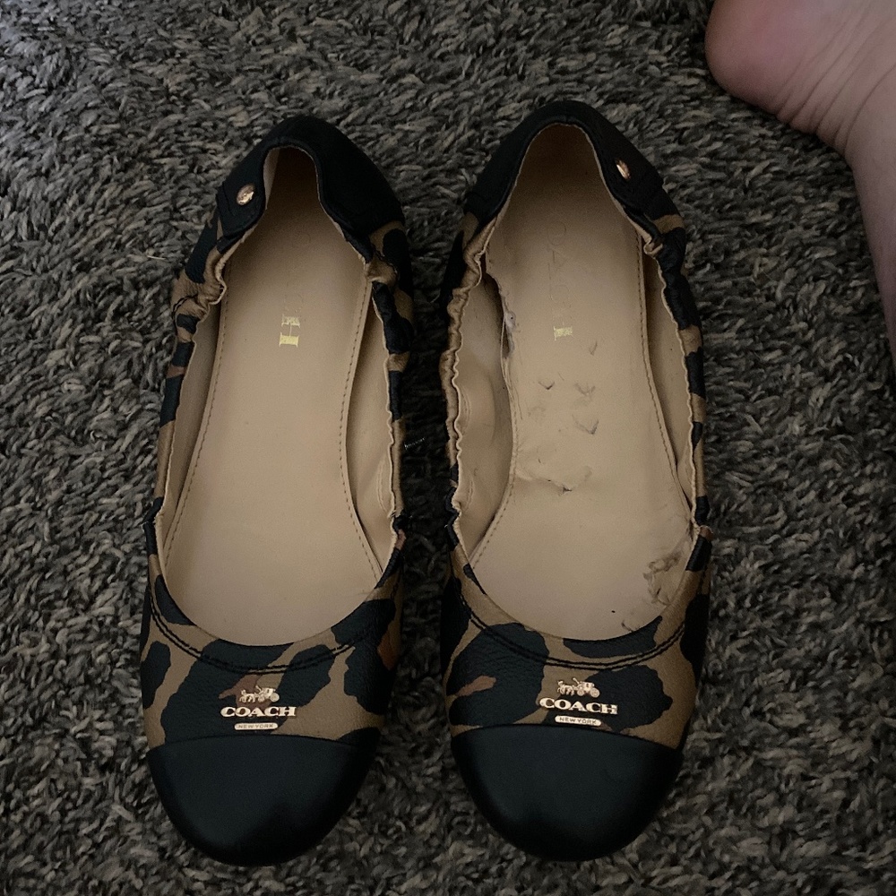 Cheetah print flats